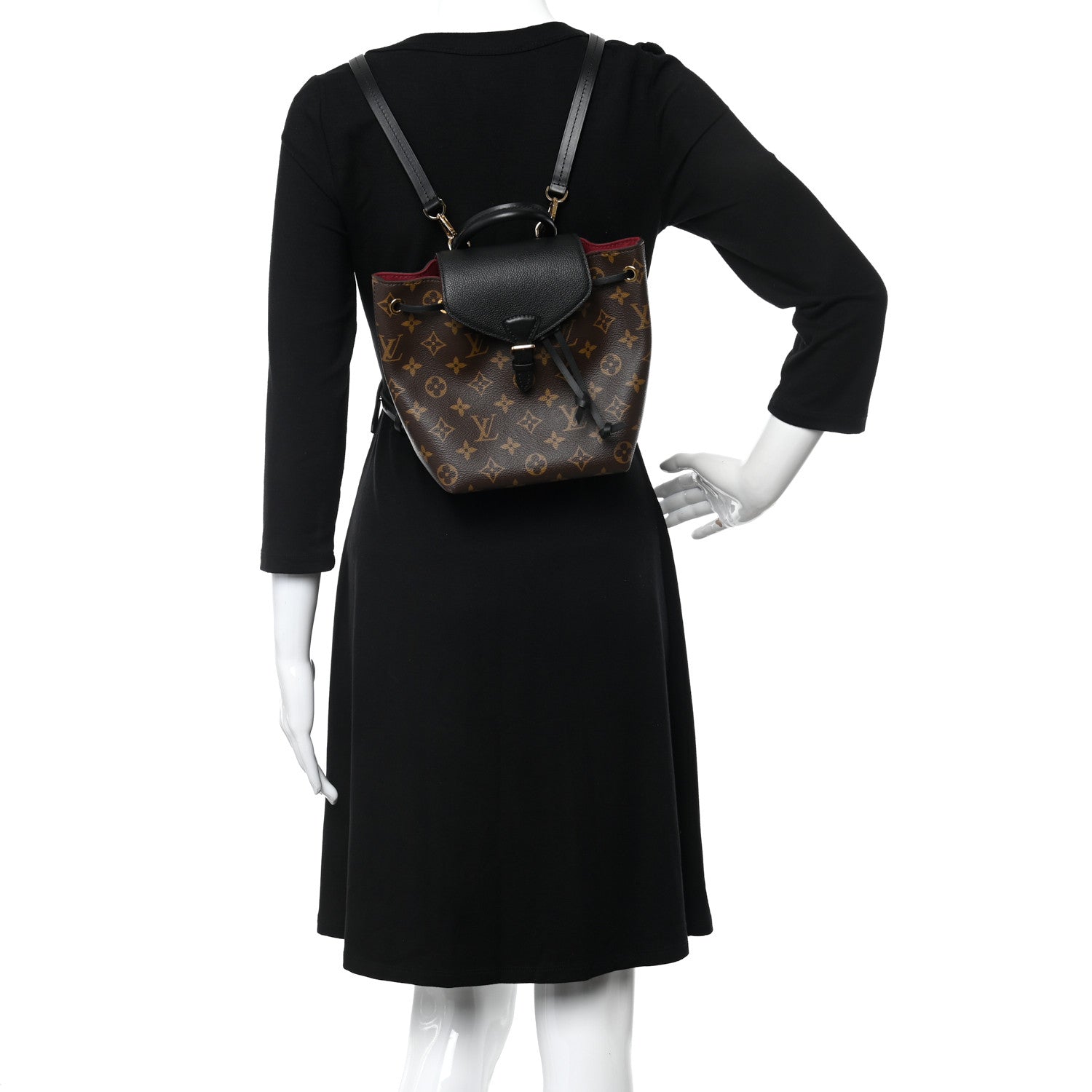 Louis Vuitton Monogram BB Montsouris NM Backpack Black 2 of 10