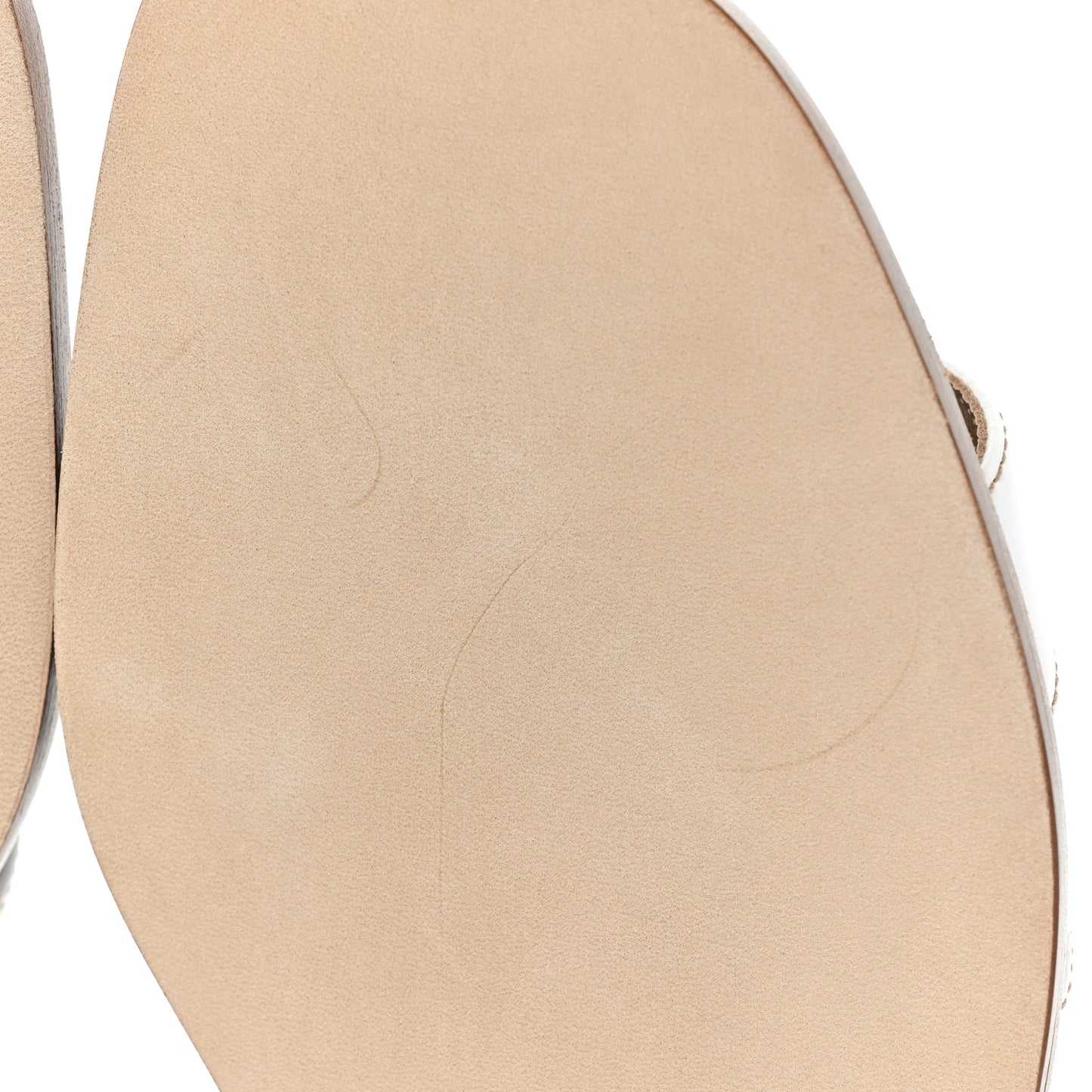 Box Calfskin Oran Sandals 36 White