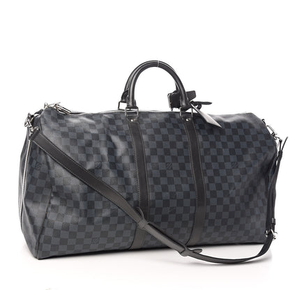 Louis Vuitton Damier Cobalt Keepall Bandouliere 55 3 of 15
