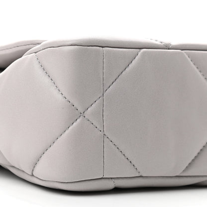 Chanel Lambskin Quilted Medium Chanel 19 Flap Grey 9 of 11
