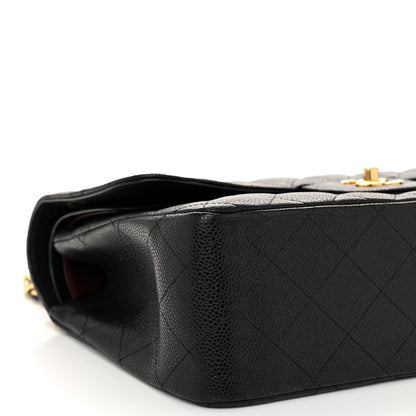 Chanel Caviar Quilted Jumbo Double Flap Black 9 of 11