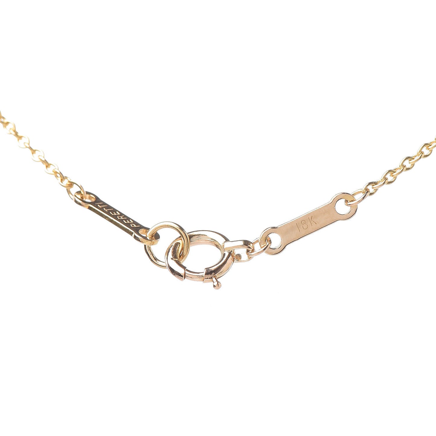 18K Yellow Gold Diamond .12ct Elsa Peretti Diamonds by the Yard Pendant Necklace