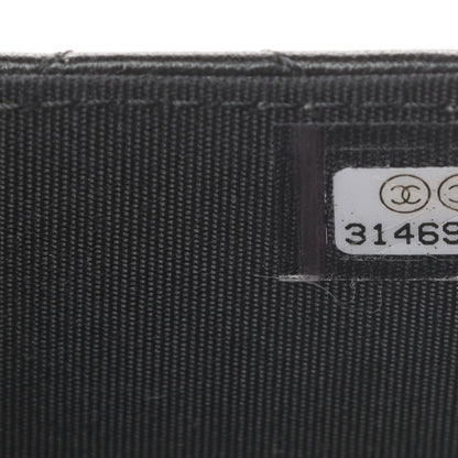 Chanel Lambskin Quilted Top Handle Flap Coin Purse With Chain Black 8 of 13