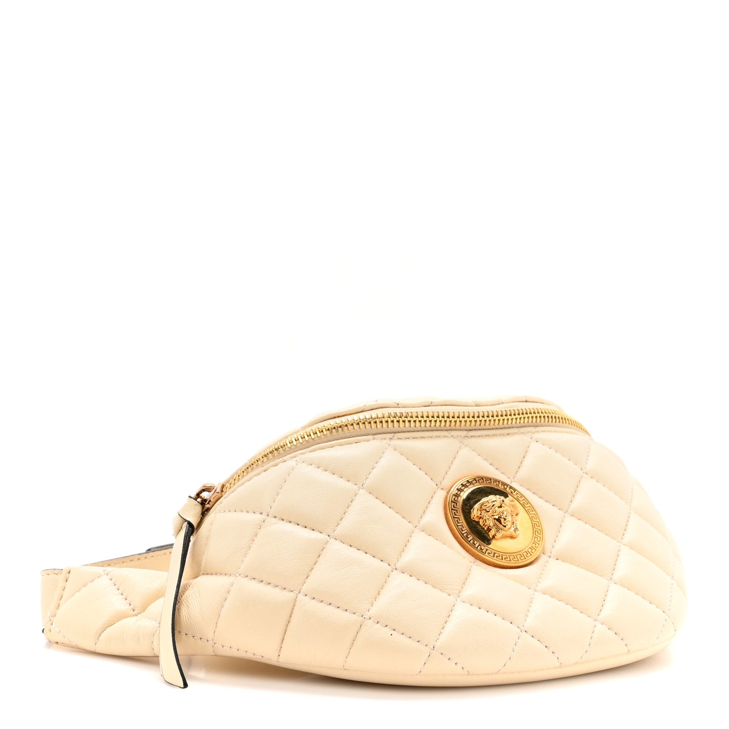 Versace Nappa Quilted Medusa Belt Bag White 4 of 9