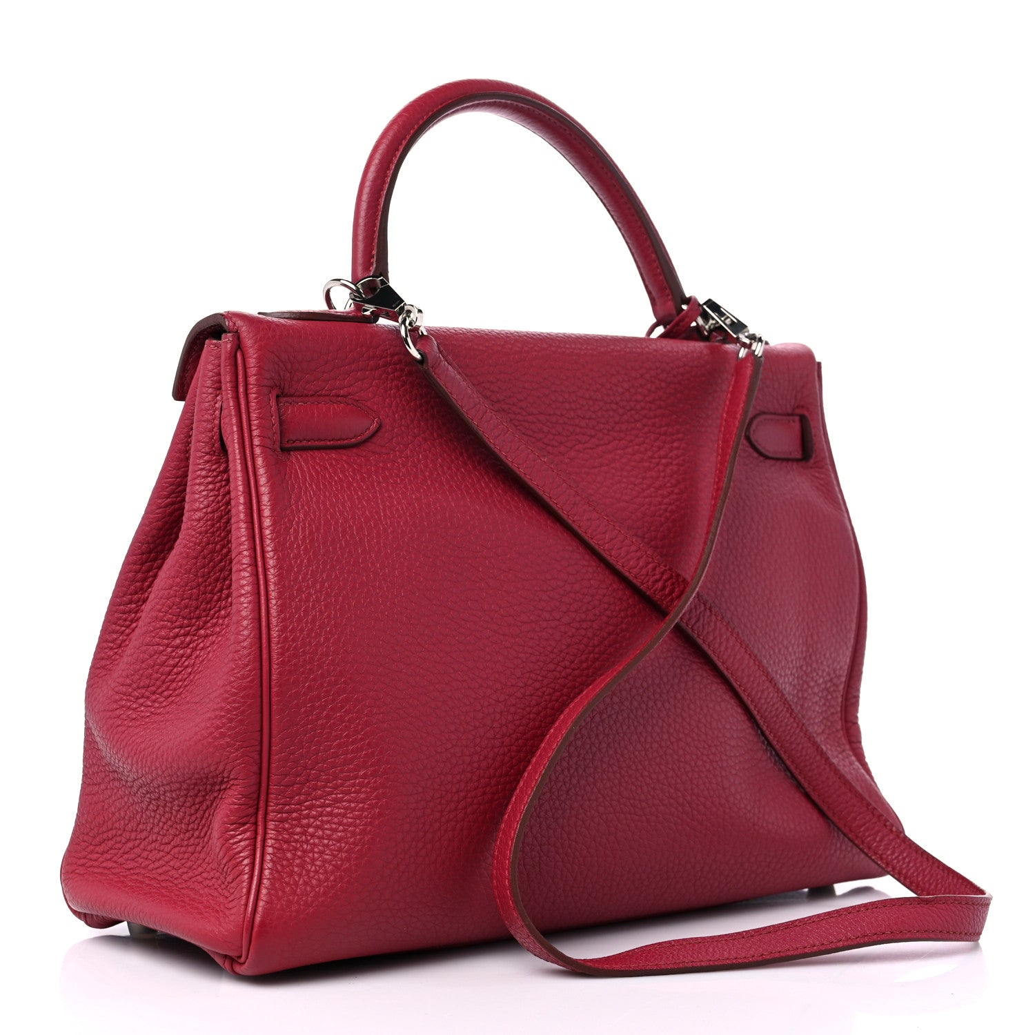 Hermes Togo Kelly Retourne 32 Rubis 3 of 12