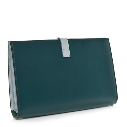 Celine Shiny Smooth Calfskin Large Multifunction Strap Wallet Dark Green Mineral 3 of 9