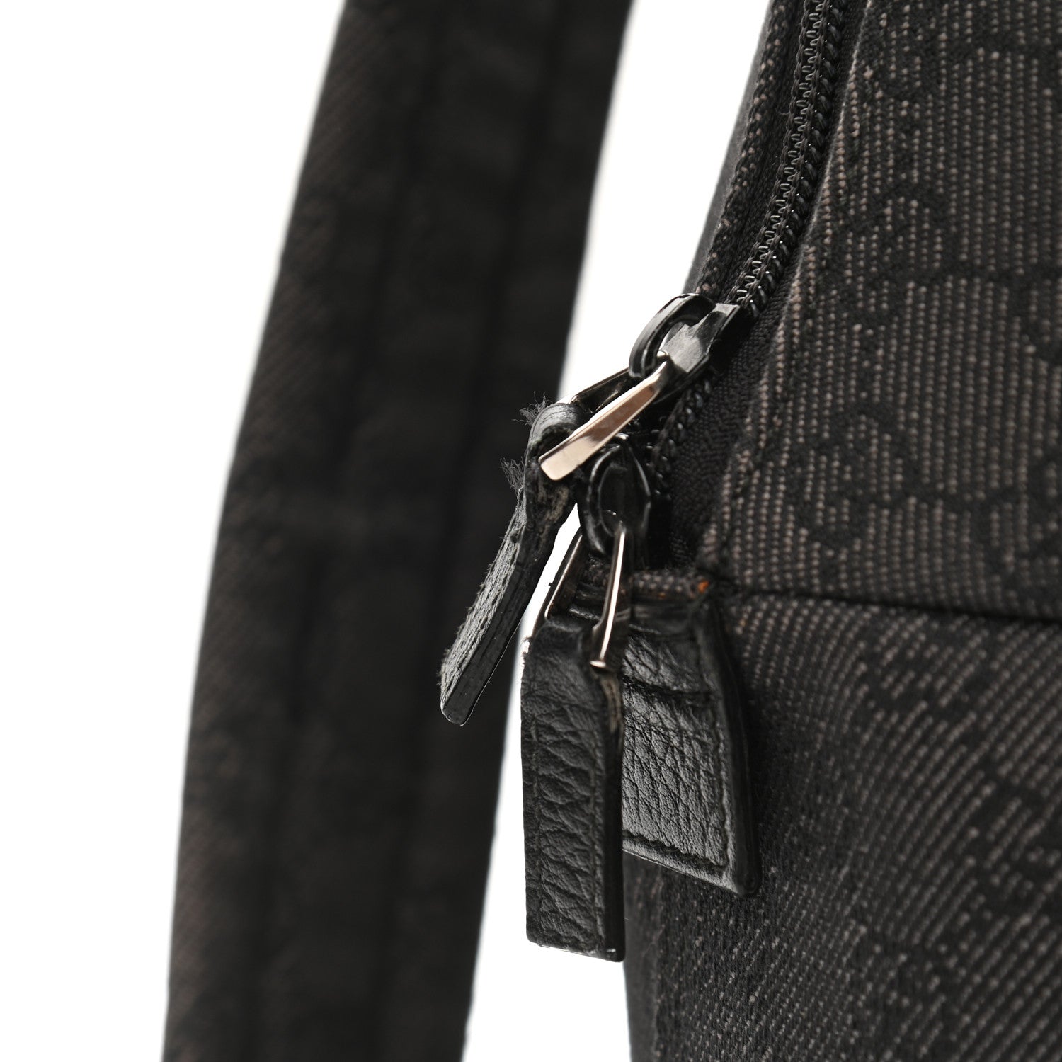 Gucci Denim Monogram Medium Backpack Black 14 of 16