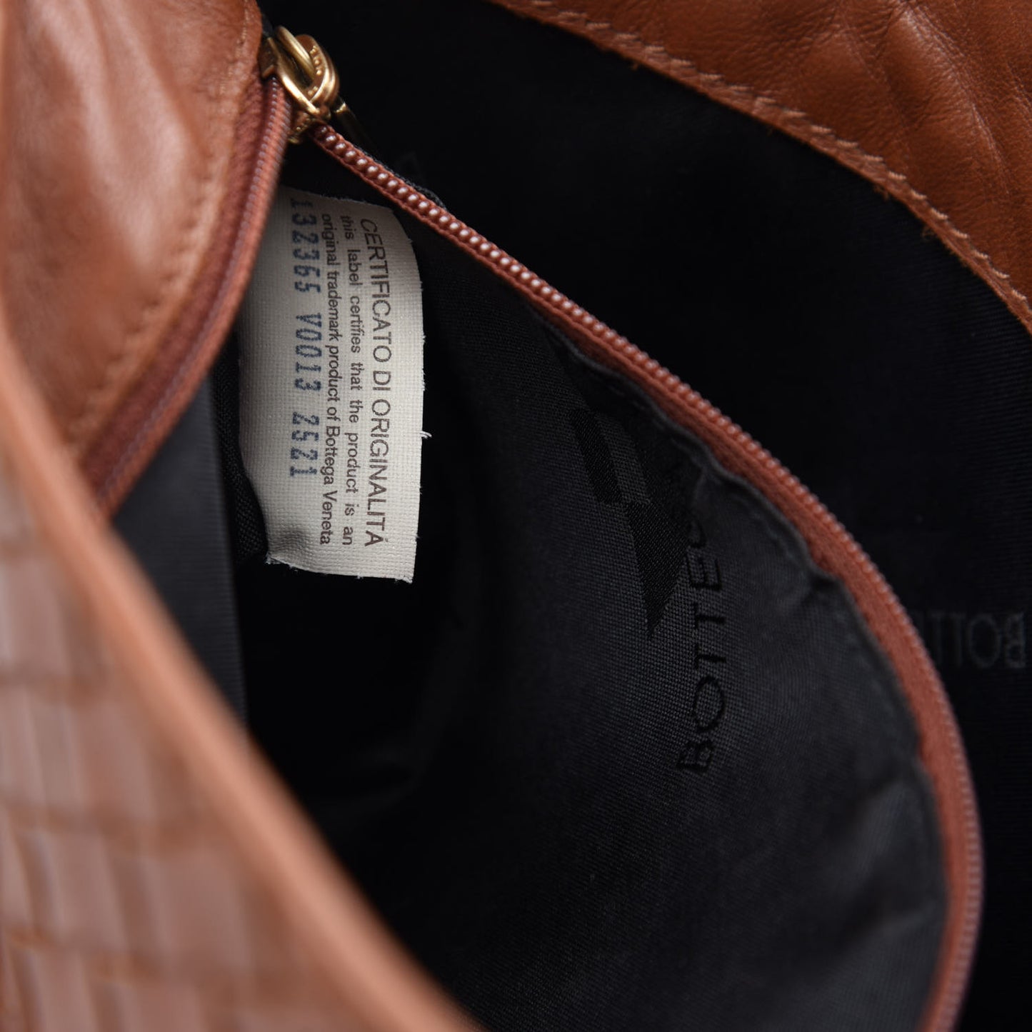 Nappa Intrecciato Small Shoulder Bag Light Brown