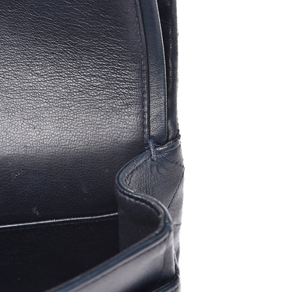 Chanel Lambskin Quilted Medium Double Flap Navy 11 of 17