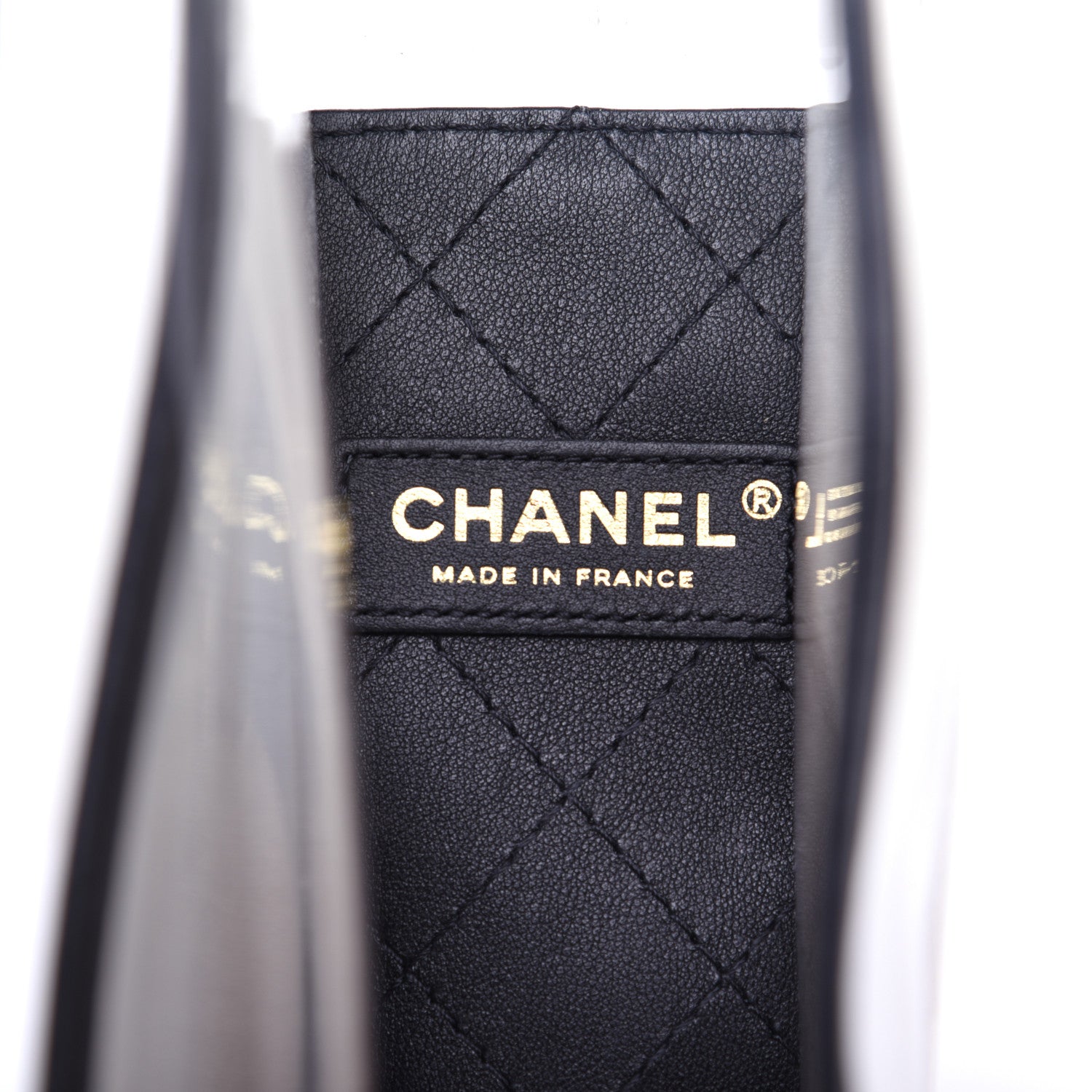 Chanel Lambskin PVC Medium Coco Sand Flap Black 9 of 16