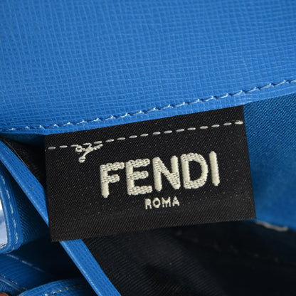 Fendi Vitello Elite Crystal Eye Monster Continental Wallet Royal Blue Papavero Multicolor 7 of 10