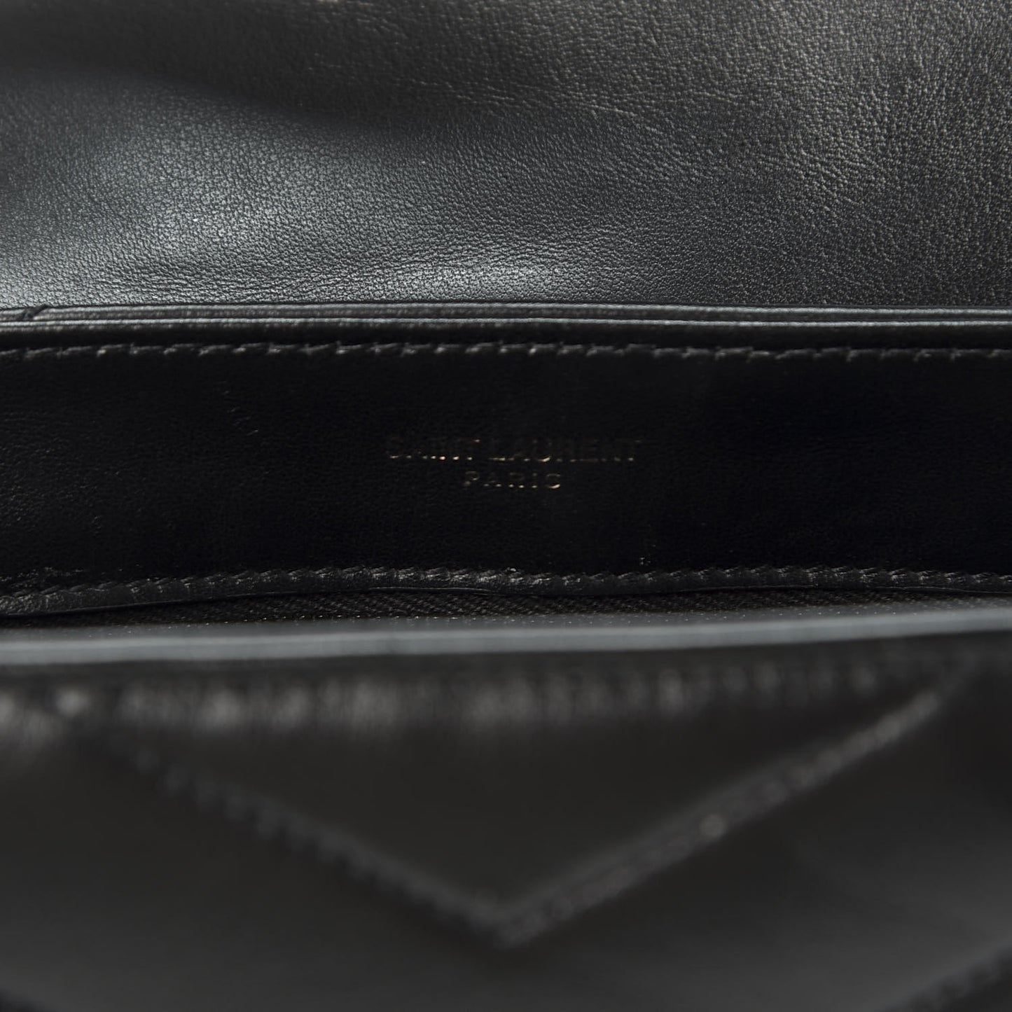 Calfskin Y Quilted Monogram Toy Loulou Crossbody Bag Black