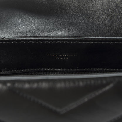 Saint Laurent Calfskin Y Quilted Monogram Toy Loulou Crossbody Bag Black 7 of 10