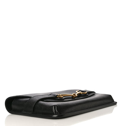 Gucci Calfskin Large Bright Bit Clutch Black 4 of 20
