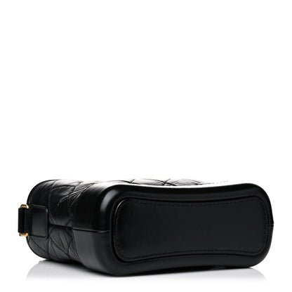 Chanel Aged Calfskin Quilted Small Gabrielle Hobo Black 4 of 16