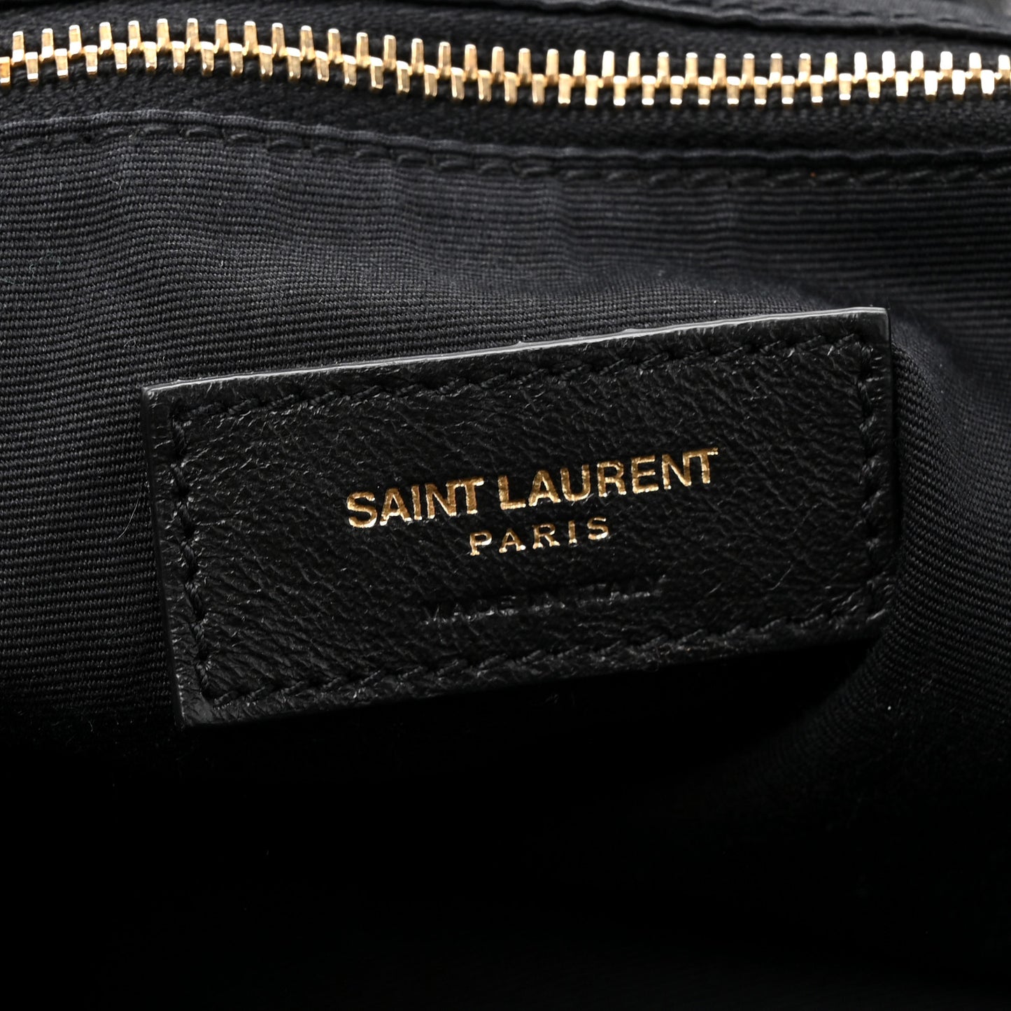 Lambskin Charm Studded Teddy Drawstring Bag Black