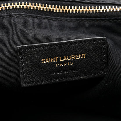 Saint Laurent Lambskin Charm Studded Teddy Drawstring Bag Black 6 of 11