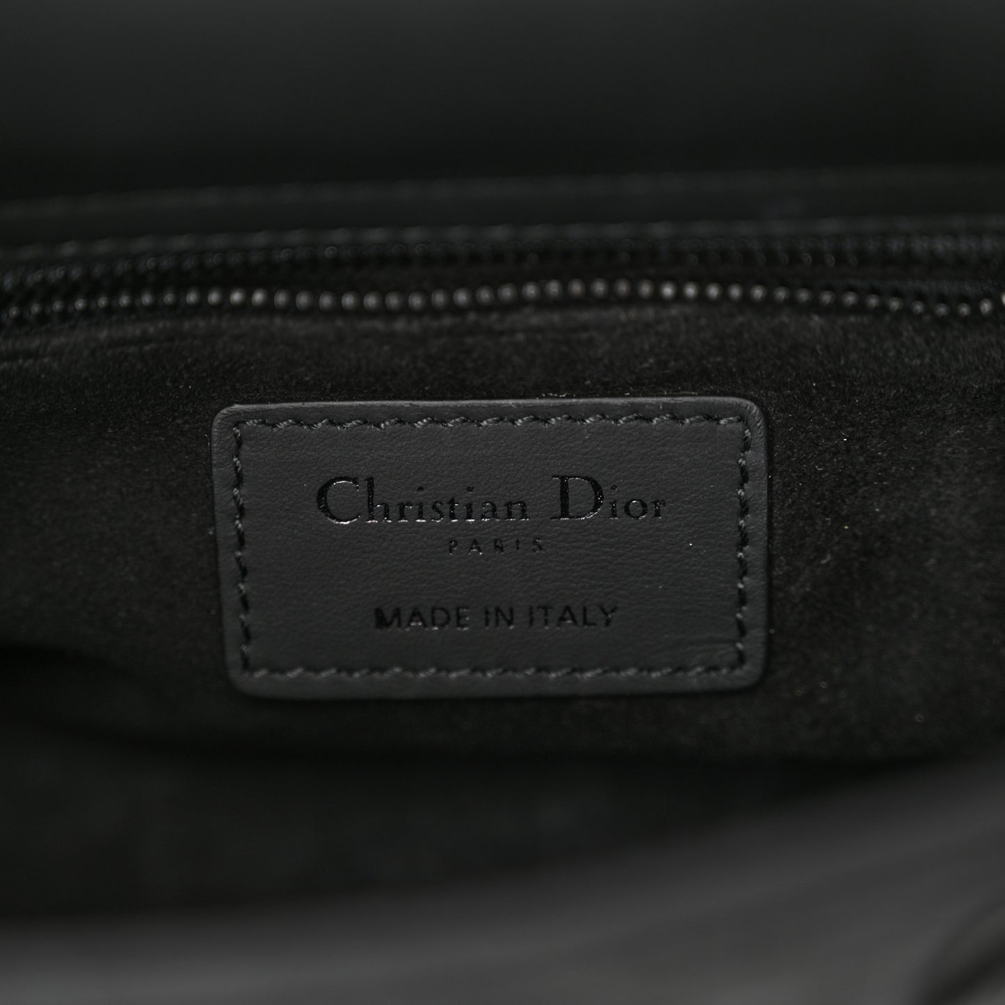Ultra Matte Calfskin Cannage Mini Lady Dior Black