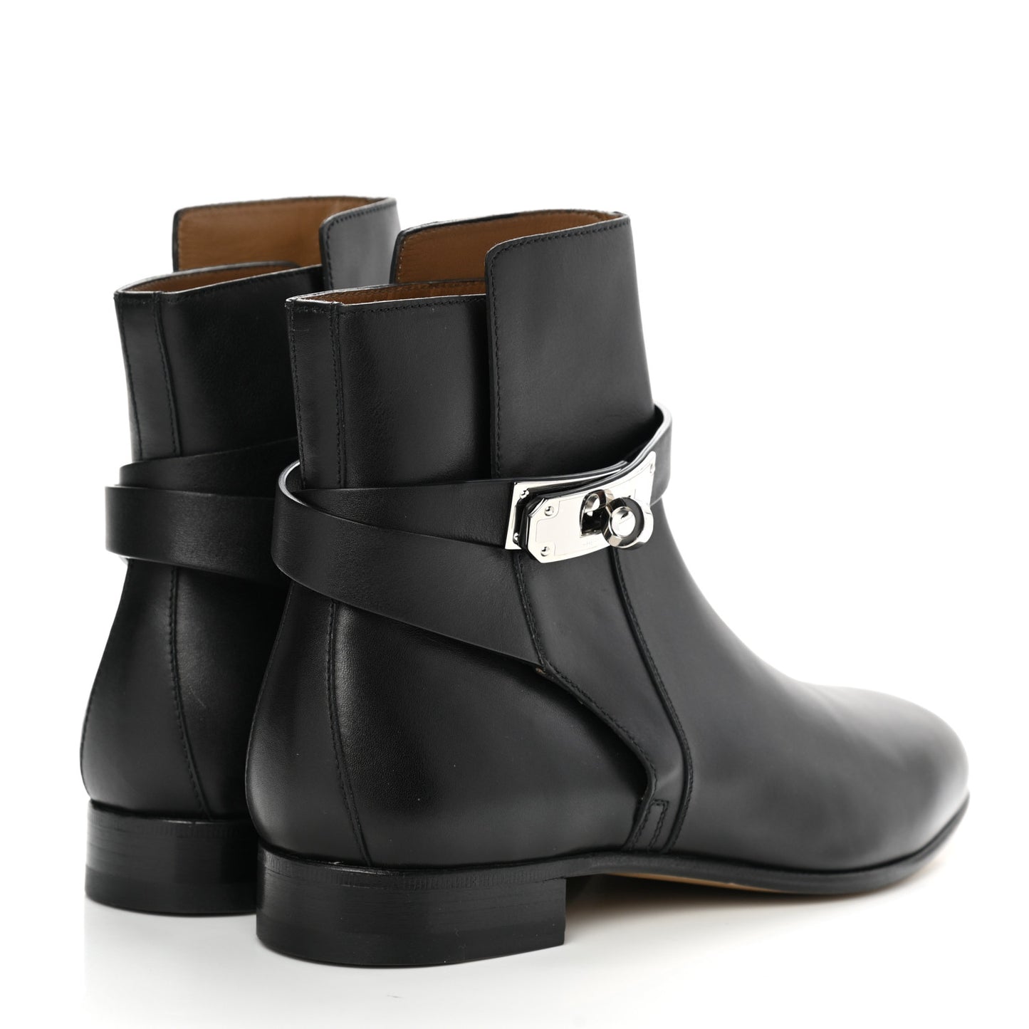 Calfskin Neo Low Boots 36 Black