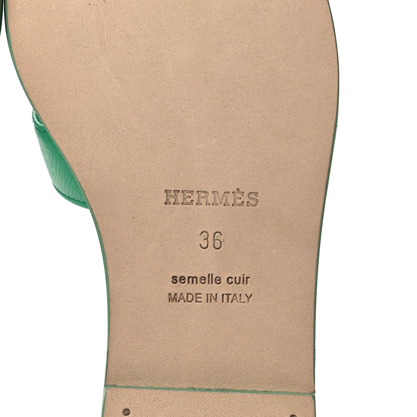 Epsom Oran Sandals 36 Vert Pomme