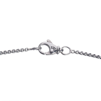 David Yurman Sterling Silver White Agate Diamond 7mm Petite Albion Pendant Necklace 6 of 6