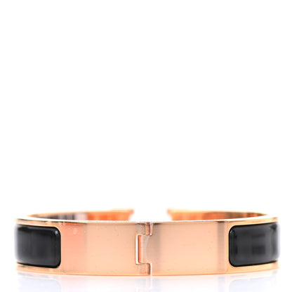 Hermes Enamel Narrow Clic Clac H Bracelet PM Black 3 of 8