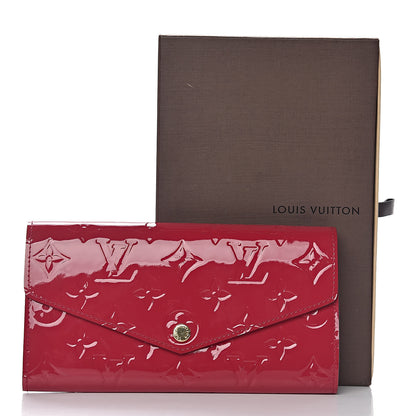Louis Vuitton Vernis Sarah Wallet NM Magenta 7 of 7