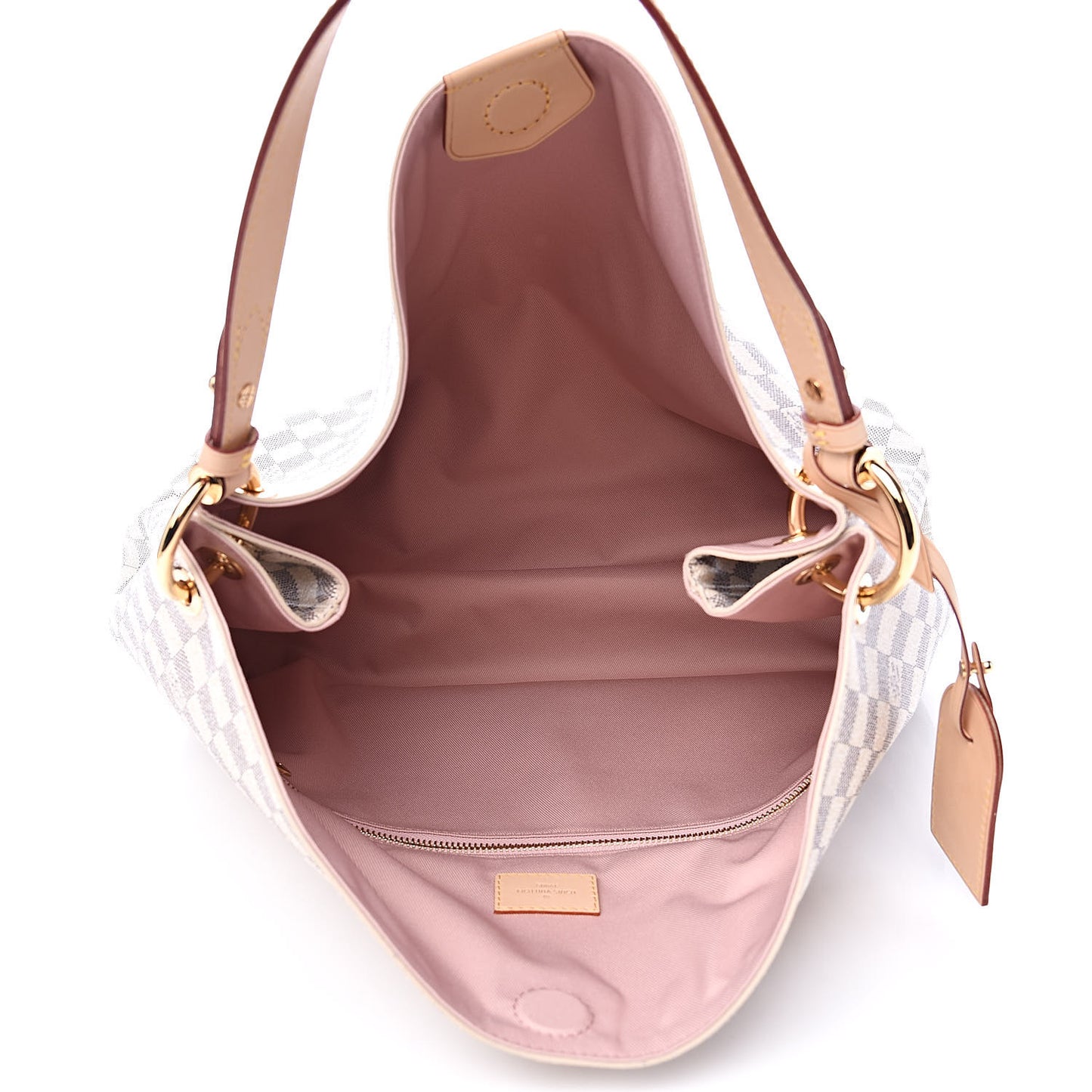 Damier Azur Graceful MM Rose Ballerine