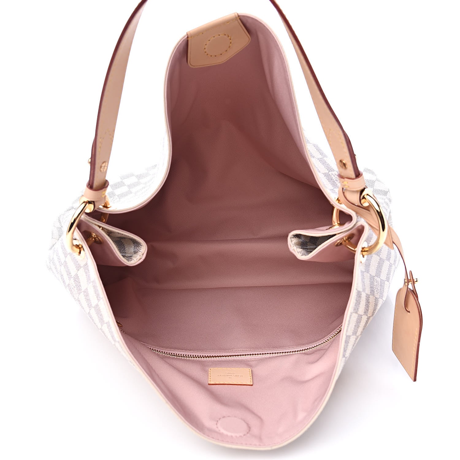 Louis Vuitton Damier Azur Graceful MM Rose Ballerine 5 of 13