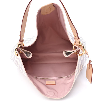Louis Vuitton Damier Azur Graceful MM Rose Ballerine 5 of 13