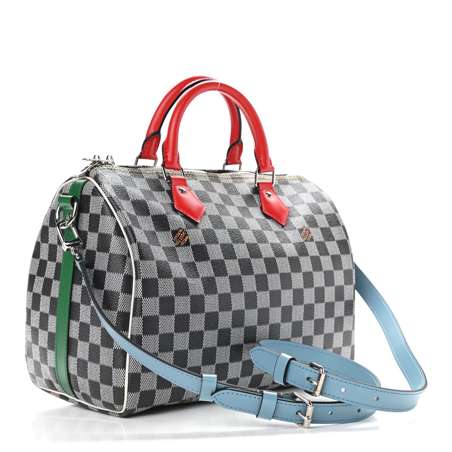Damier Speedy Bandouliere 30 Black White