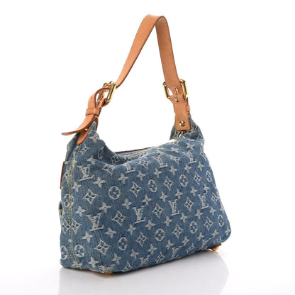 Louis Vuitton Monogram Denim Baggy PM Blue 3 of 8