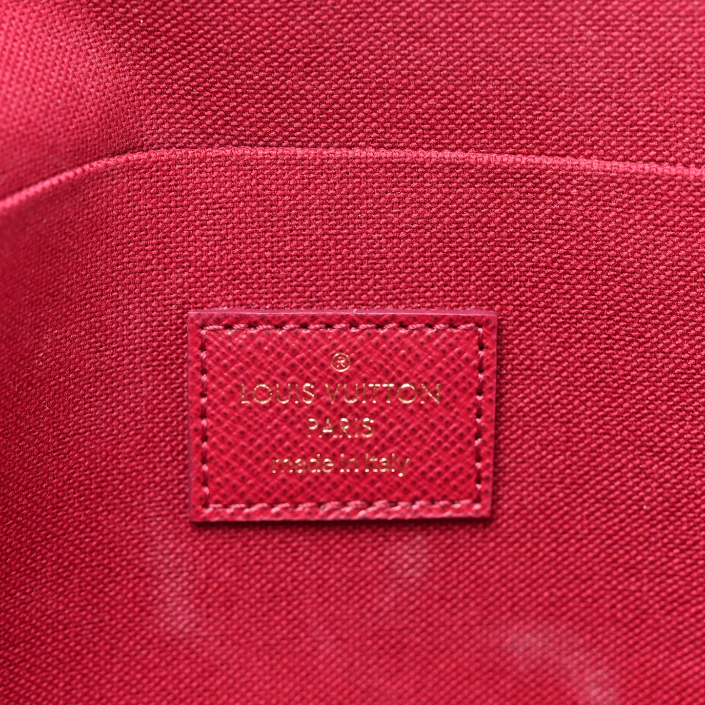 Monogram Pochette Felicie Chain Wallet Fuchsia