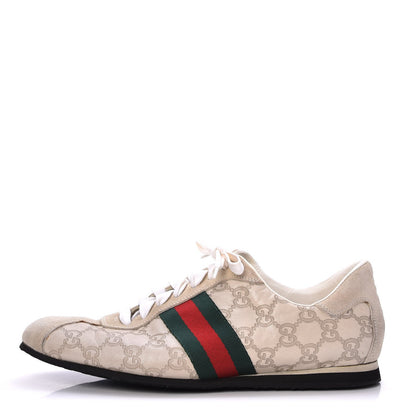 Gucci Guccissima Web Mens Sneakers 10 White 1 of 17