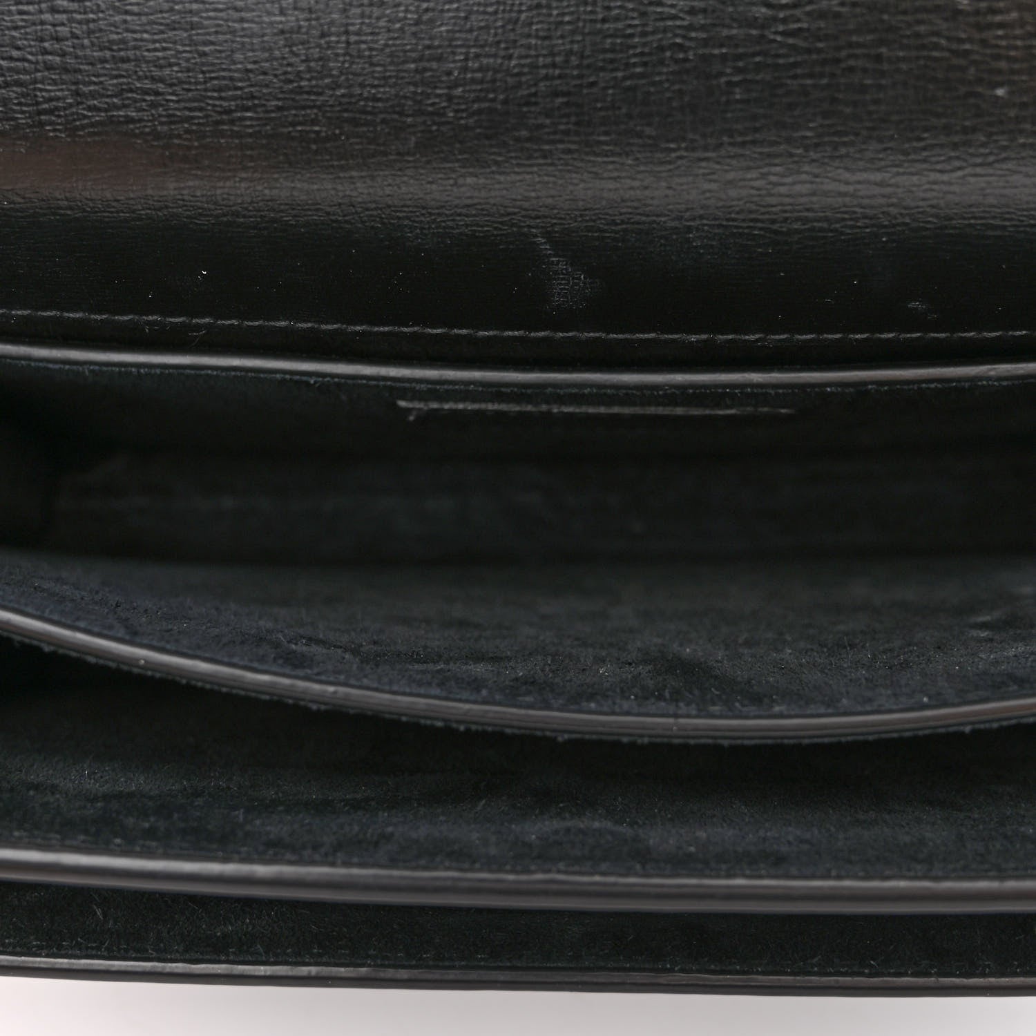 Saint Laurent Calfskin Medium Monogram Monochrome Sunset Black 5 of 9