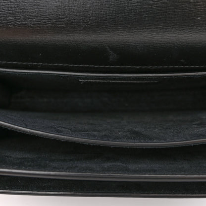Saint Laurent Calfskin Medium Monogram Monochrome Sunset Black 5 of 9