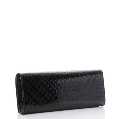 Gucci Patent Microguccissima Small Broadway Clutch Black 3 of 8