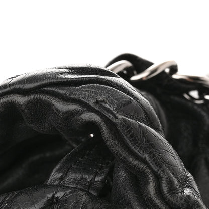 Chanel Glazed Calfskin Twisted Maxi Flap Black 10 of 11