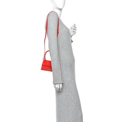 Jacquemus Rubberized Calfskin Le Chiquito Moyen Red 2 of 10