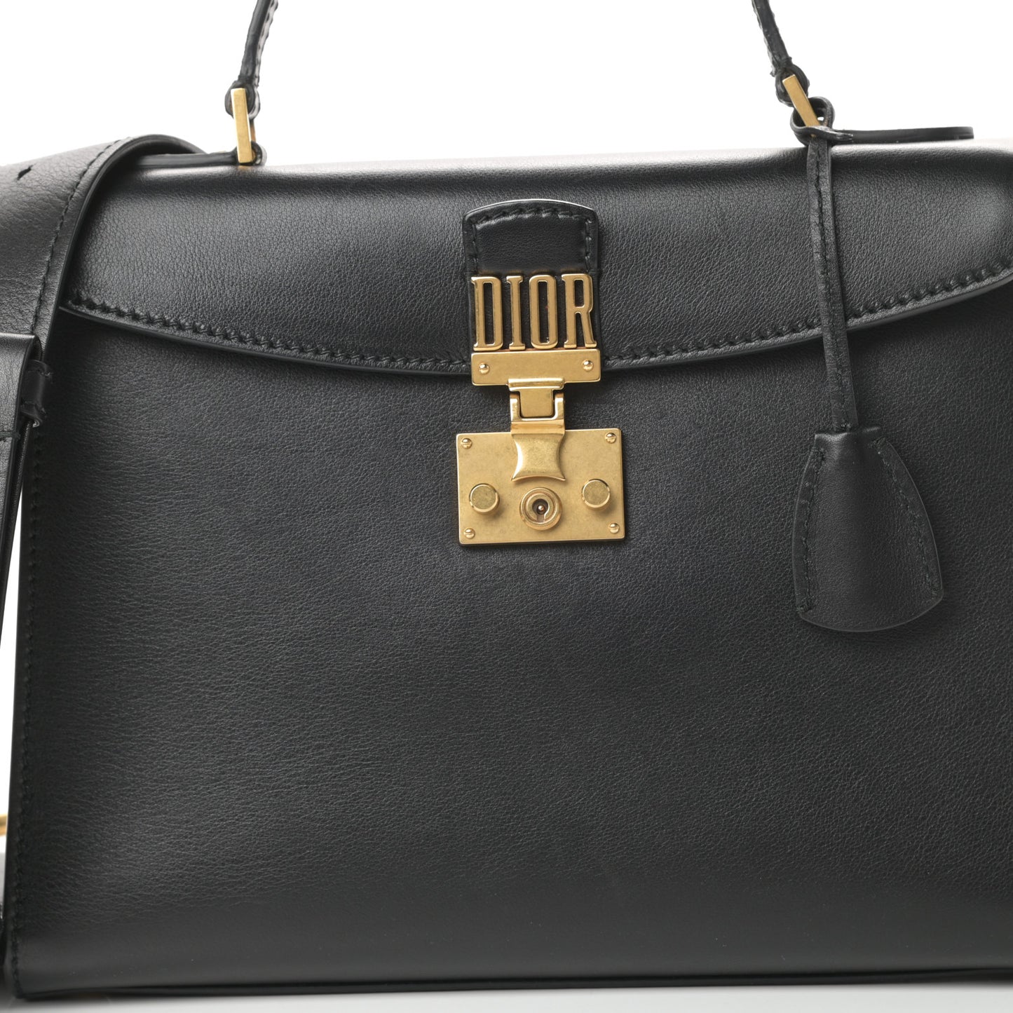 Calfskin Dioraddict Top Handle Black