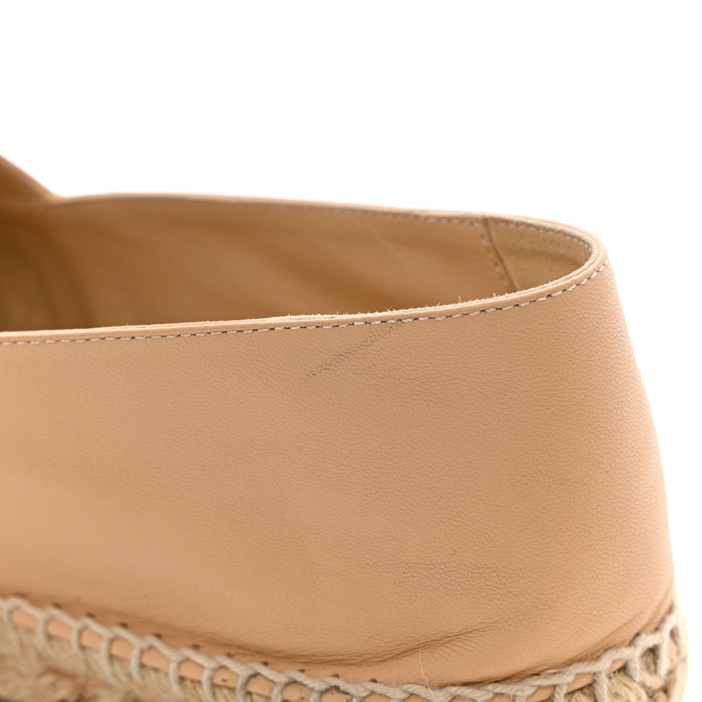 Lambskin CC Espadrilles 40 Beige Black