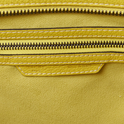 Celine Drummed Calfskin Mini Luggage Citron 8 of 10