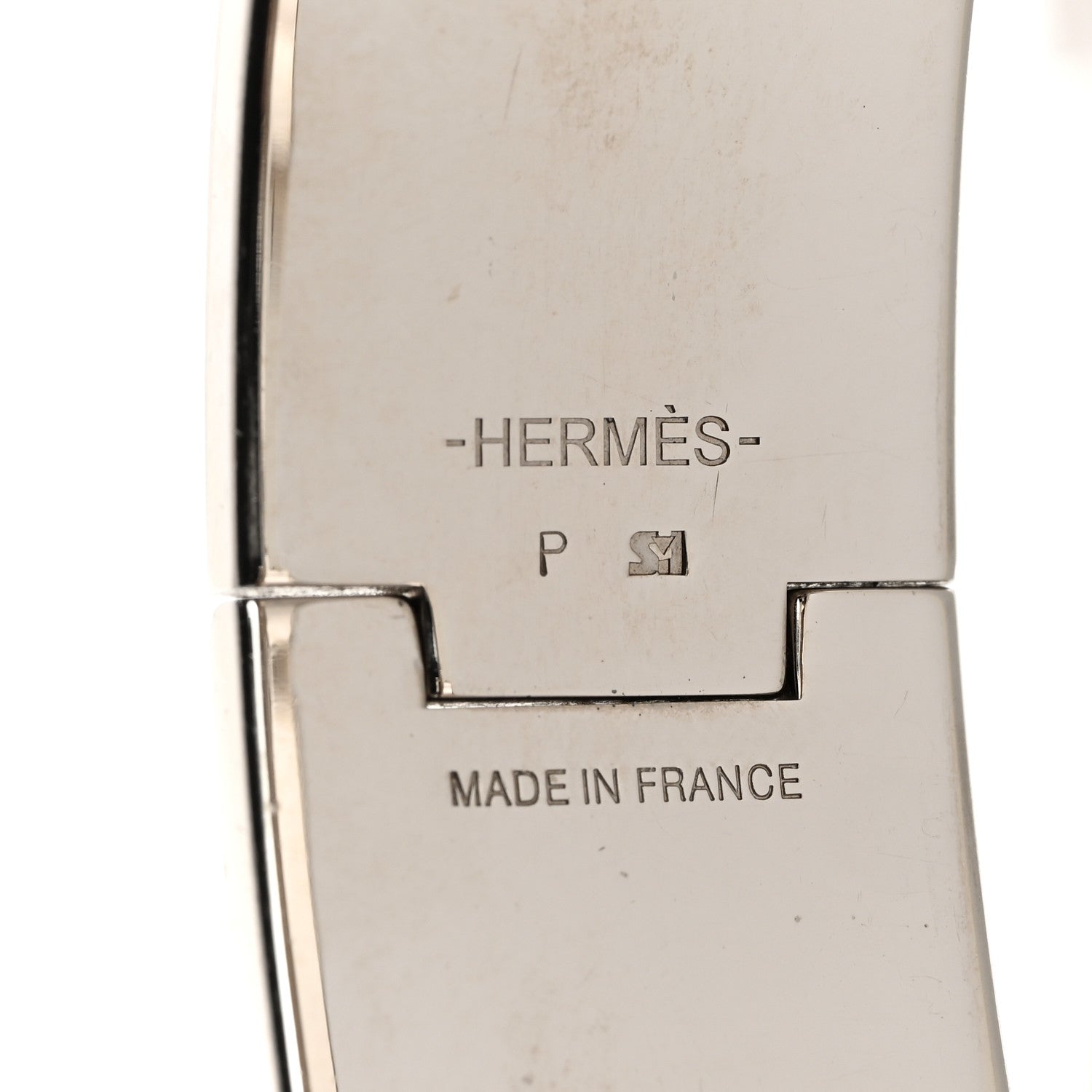 Hermes Enamel Wide Clic Clac H Bracelet GM Bleu Nuit 4 of 4