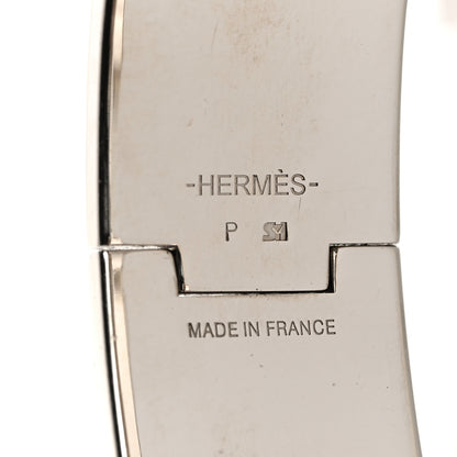 Hermes Enamel Wide Clic Clac H Bracelet GM Bleu Nuit 4 of 4