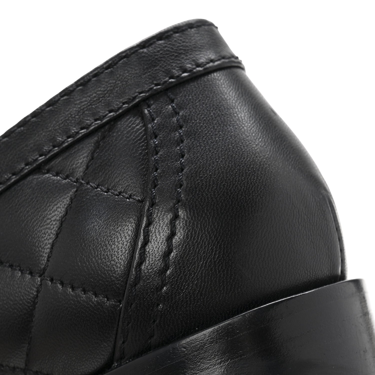 Chanel Lambskin Quilted CC Heart Loafers 39 Black 10 of 12