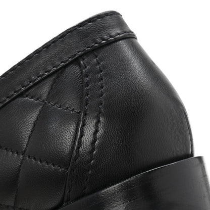 Chanel Lambskin Quilted CC Heart Loafers 39 Black 10 of 12