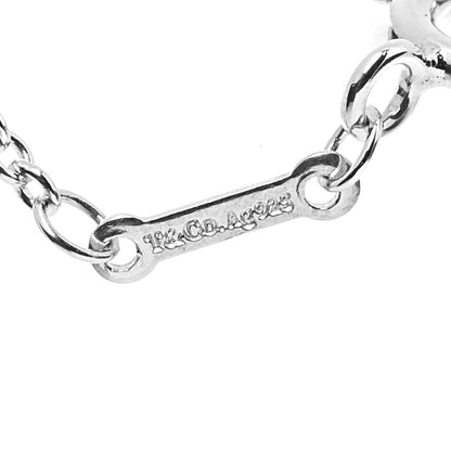 Tiffany Sterling Silver Olive Leaf Heart Bracelet 4 of 6
