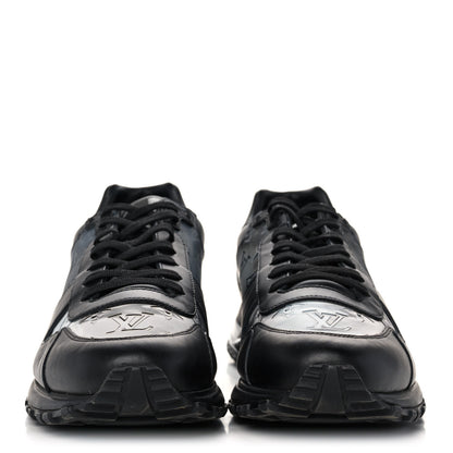 Louis Vuitton Calfskin Iridescent Monogram Rivoli Sneakers 10 Black 2 of 8