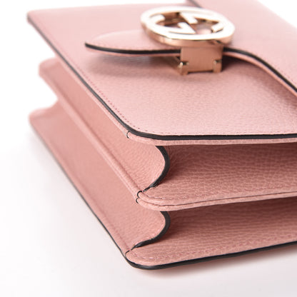 Gucci Dollar Calfskin Small Interlocking G Shoulder Bag Soft Pink 9 of 11