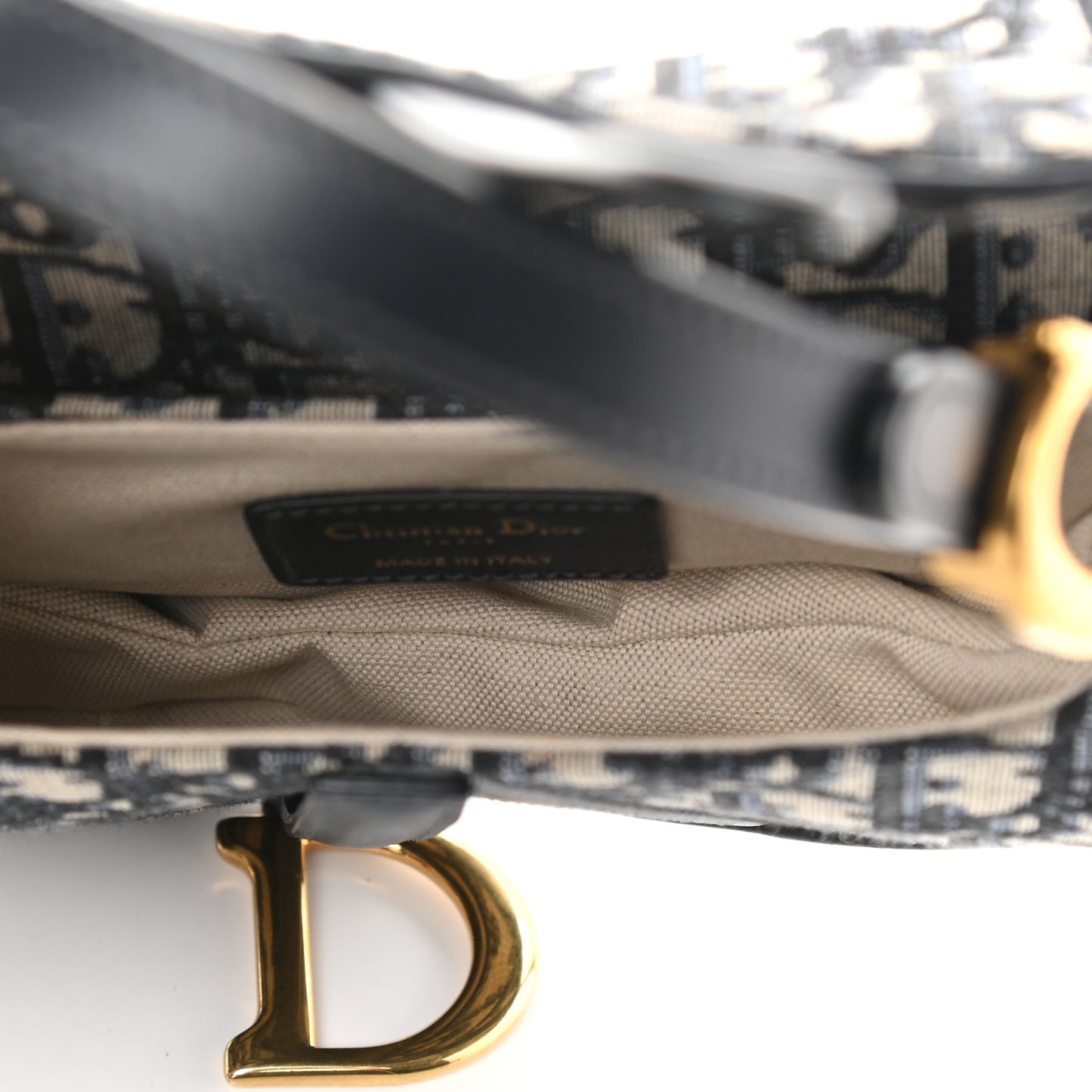 Oblique Mini Saddle Bag Blue